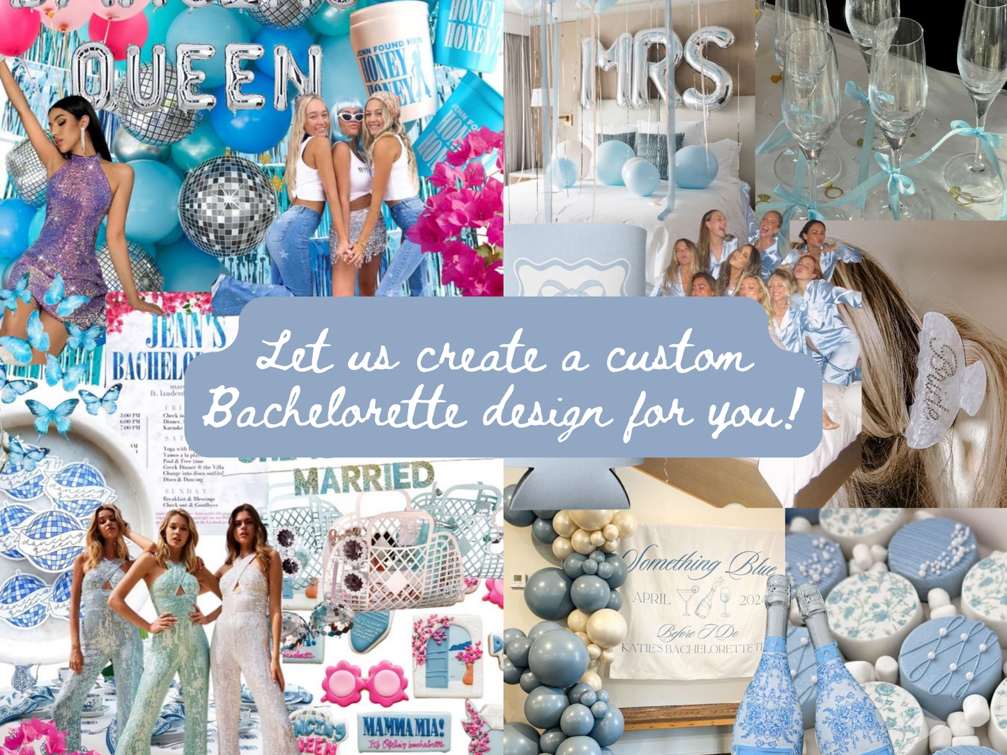 Order a proof FIRST before ordering! Let us create a custom Bachelorette design for you