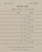 Choose Your Custom Design! FRONT & SIDE DESIGN