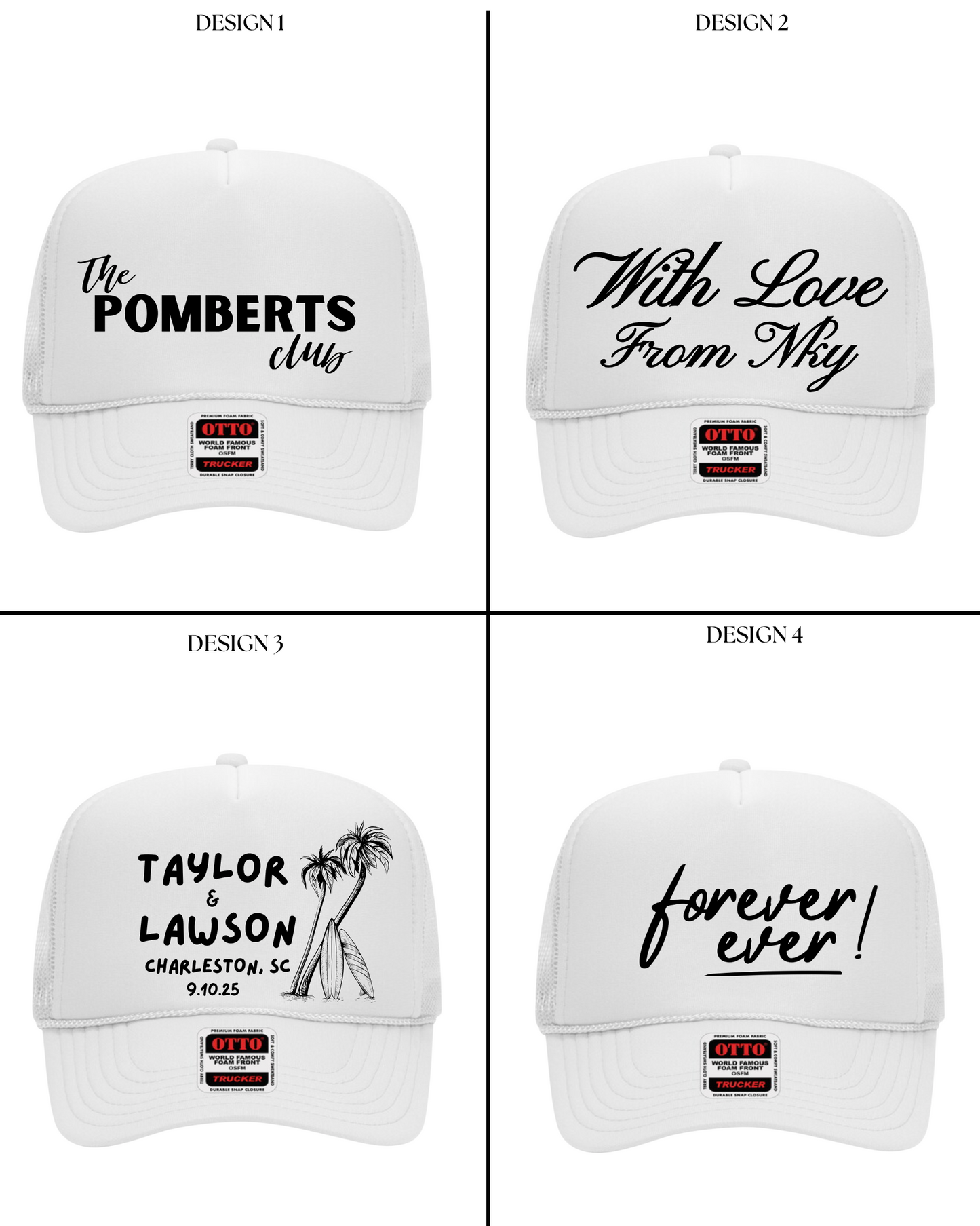 Choose Your Custom Design! FRONT DESIGN ONLY