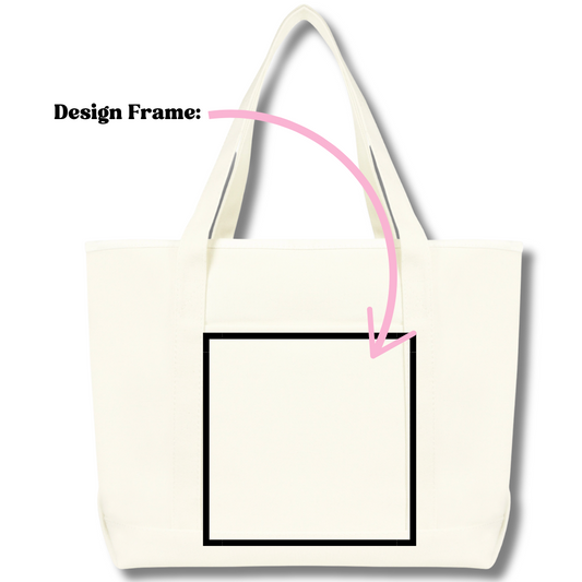 Upload your own design- on Custom Canvas Tote Bag