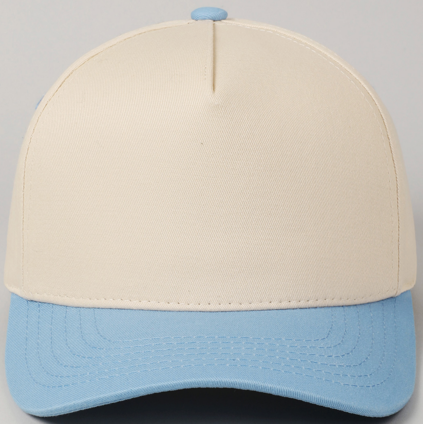 Upload Your Own Design- Two Tone Canvas Cotton Baseball Cap