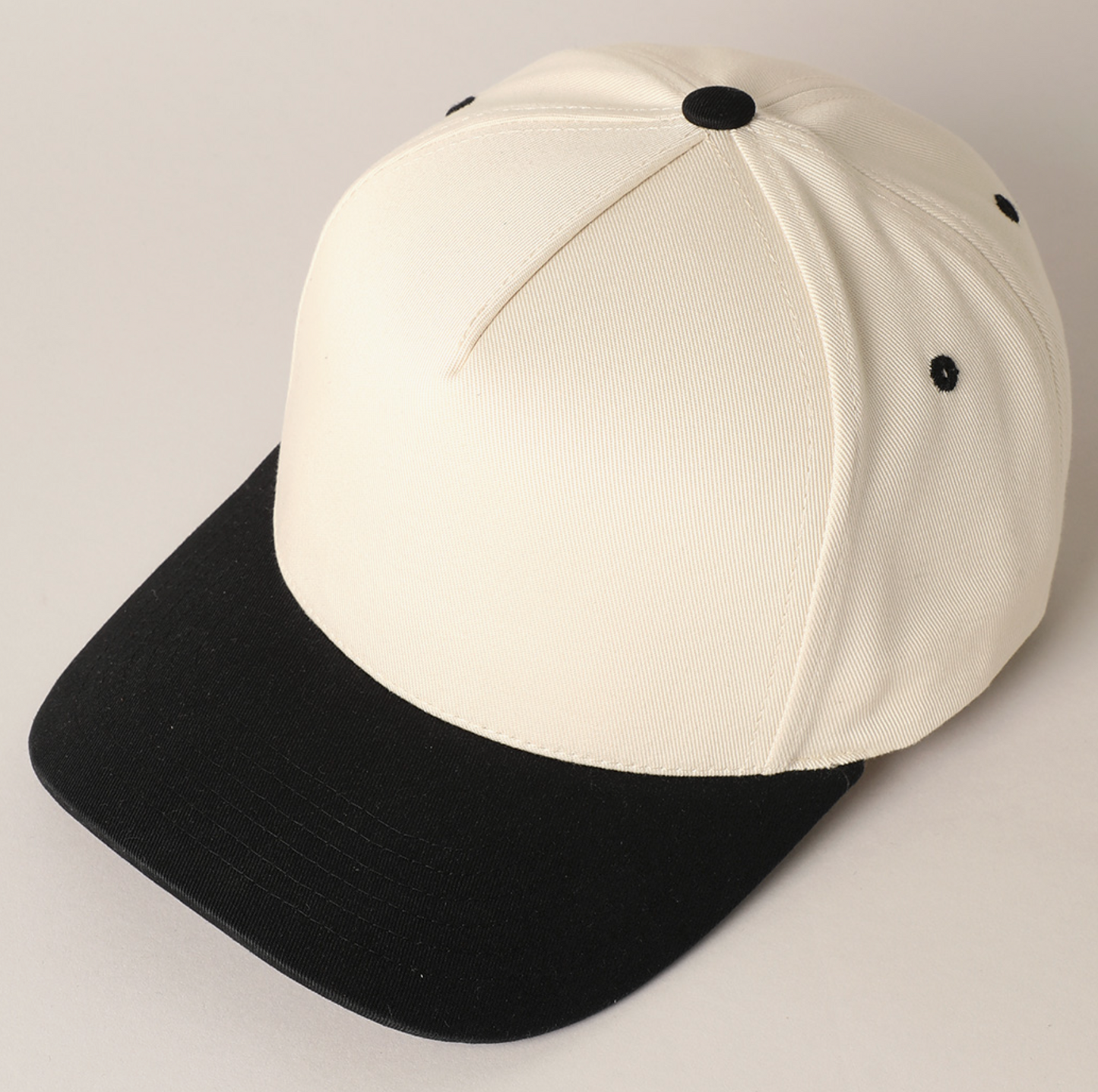 Upload Your Own Design- Two Tone Canvas Cotton Baseball Cap