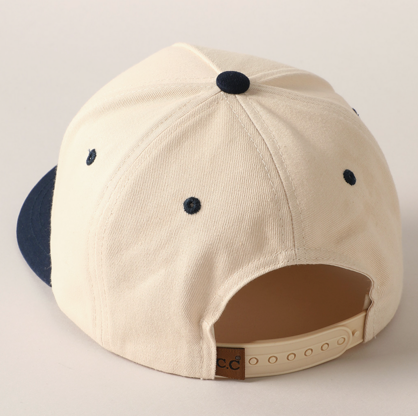 Upload Your Own Design- Two Tone Canvas Cotton Baseball Cap