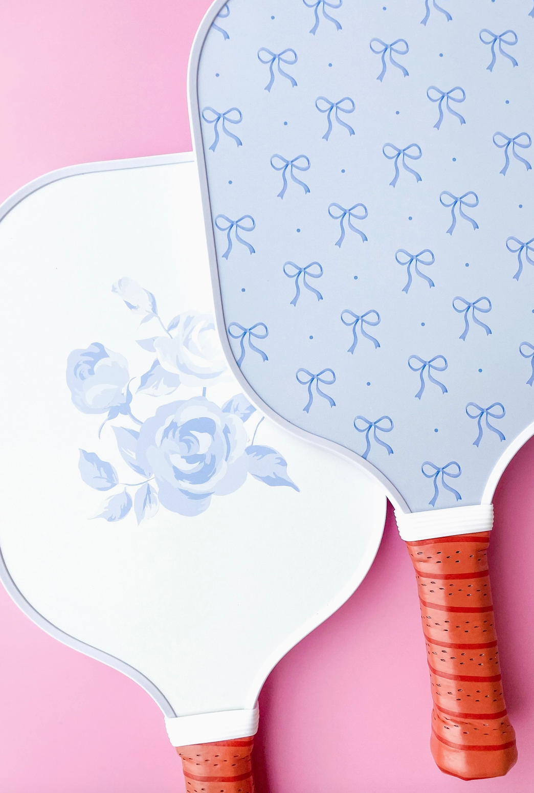 Coquette Blue Bow Floral Pickleball Paddle